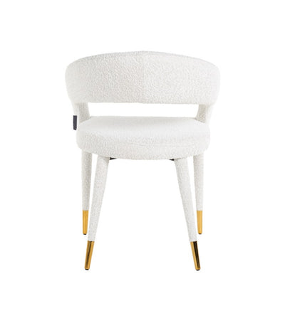 Richmond Interiors Gia Chair in White Boucle