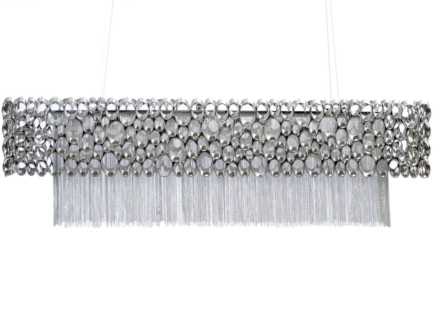 Venus Nickel Rectangular Chandelier