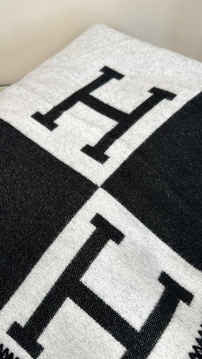 H Cashmere Throw