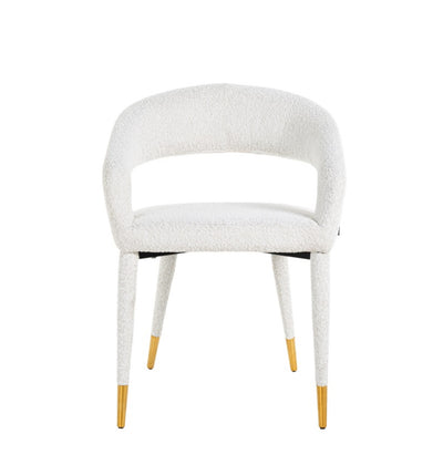 Richmond Interiors Gia Chair in White Boucle