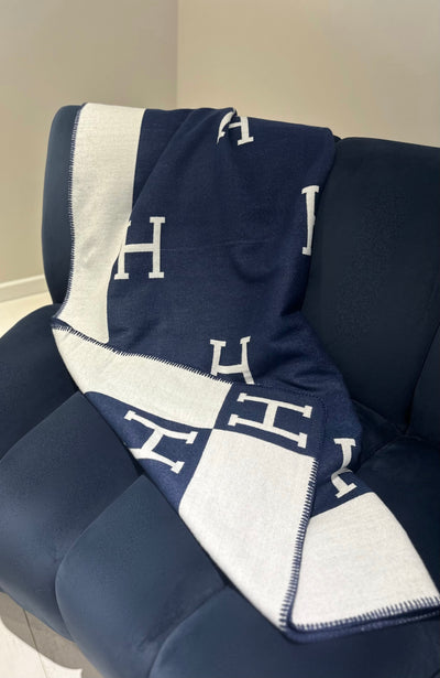 H Cashmere Throw