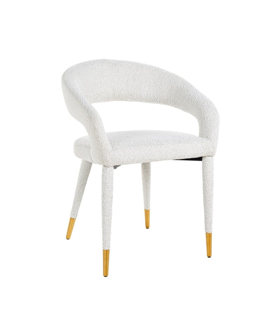 Richmond Interiors Gia Chair in White Boucle