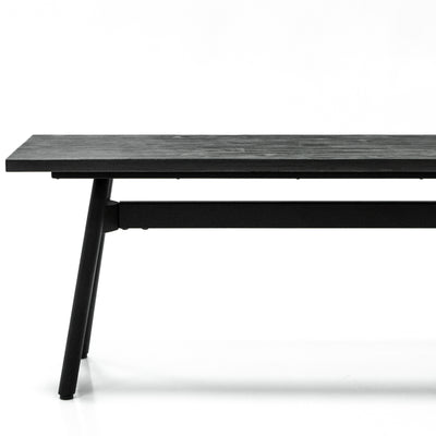 Bronks Black Acacia Bench