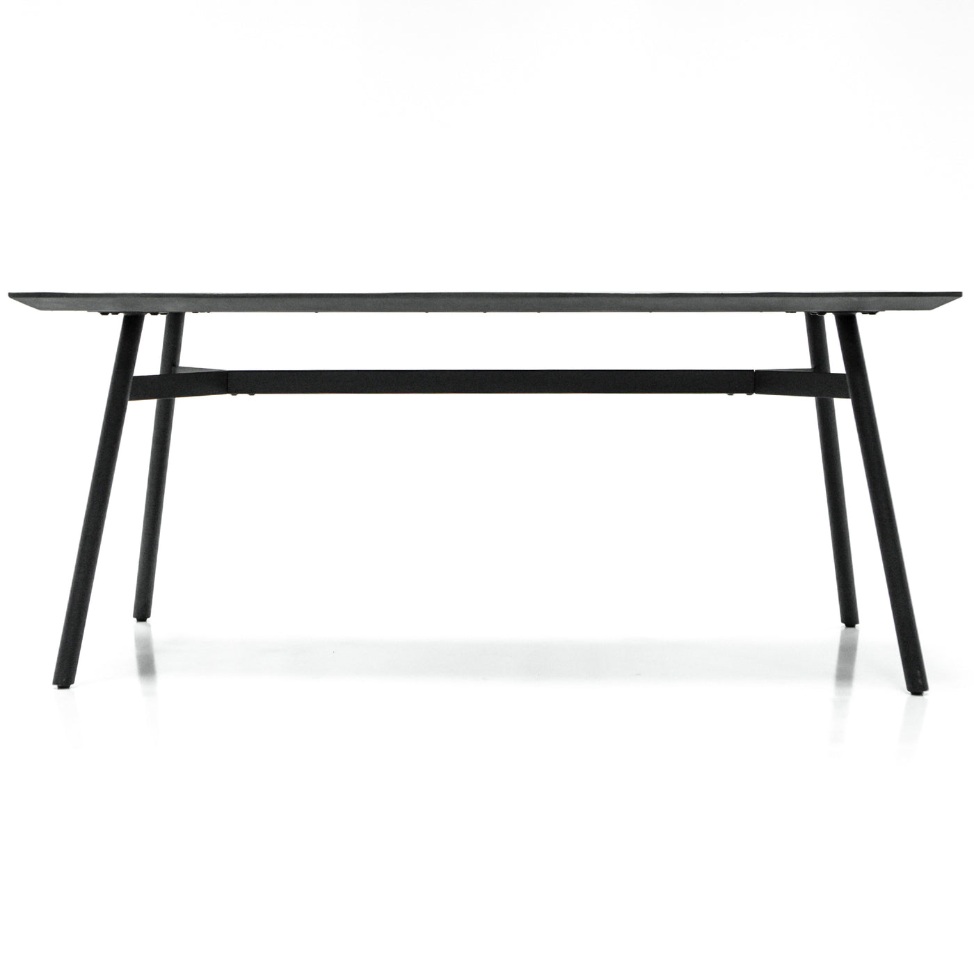 Bronks Black Acacia Fixed Dining Table