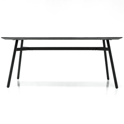 Bronks Black Acacia Fixed Dining Table