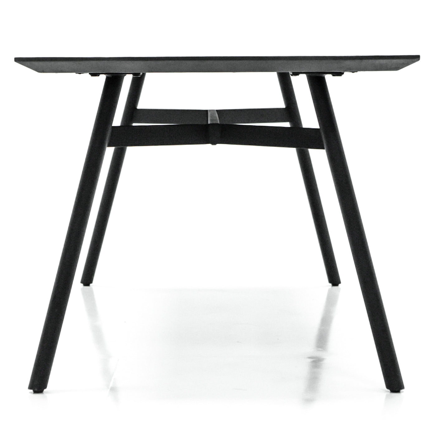 Bronks Black Acacia Fixed Dining Table