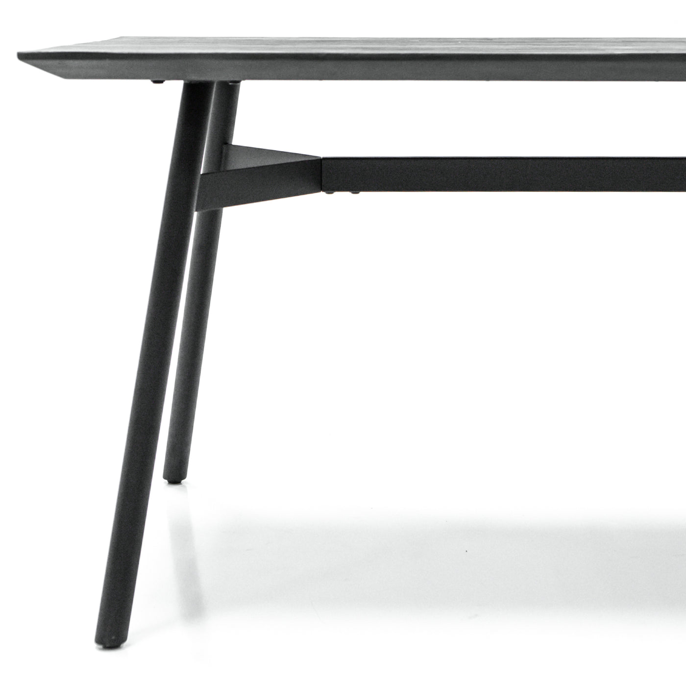 Bronks Black Acacia Fixed Dining Table