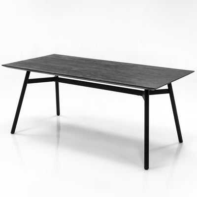 Bronks Black Acacia Fixed Dining Table