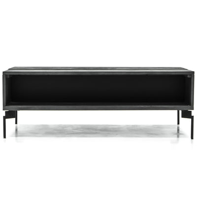 Bronks Black Acacia Coffee Table with Motion Top Mechanism