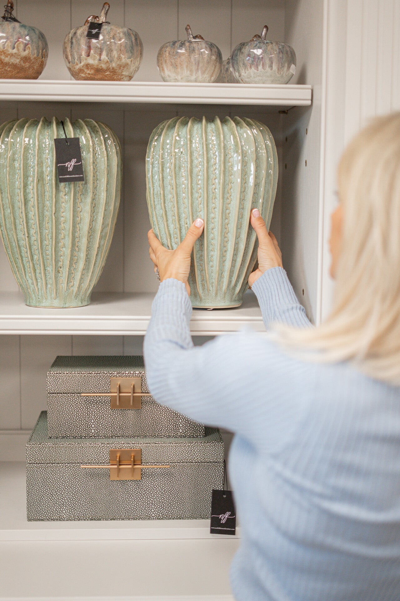 Hand Made Green Ceramic Vase