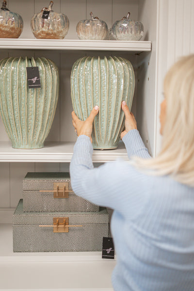 Hand Made Green Ceramic Vase