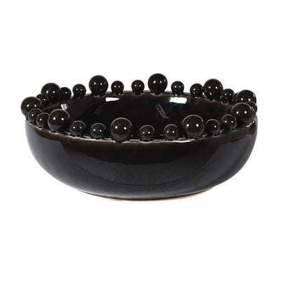 Black Bobble Edged Bowl
