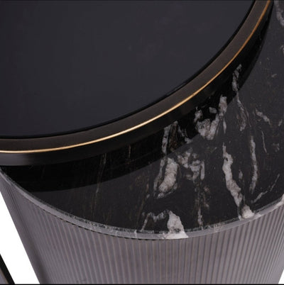 Belvedere Black Set of 2 Nesting Side Tables