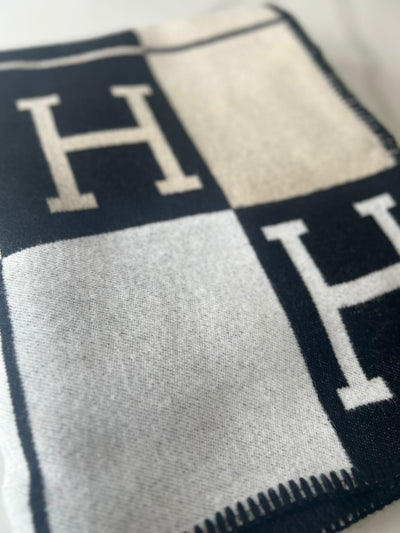 H Cashmere Throw