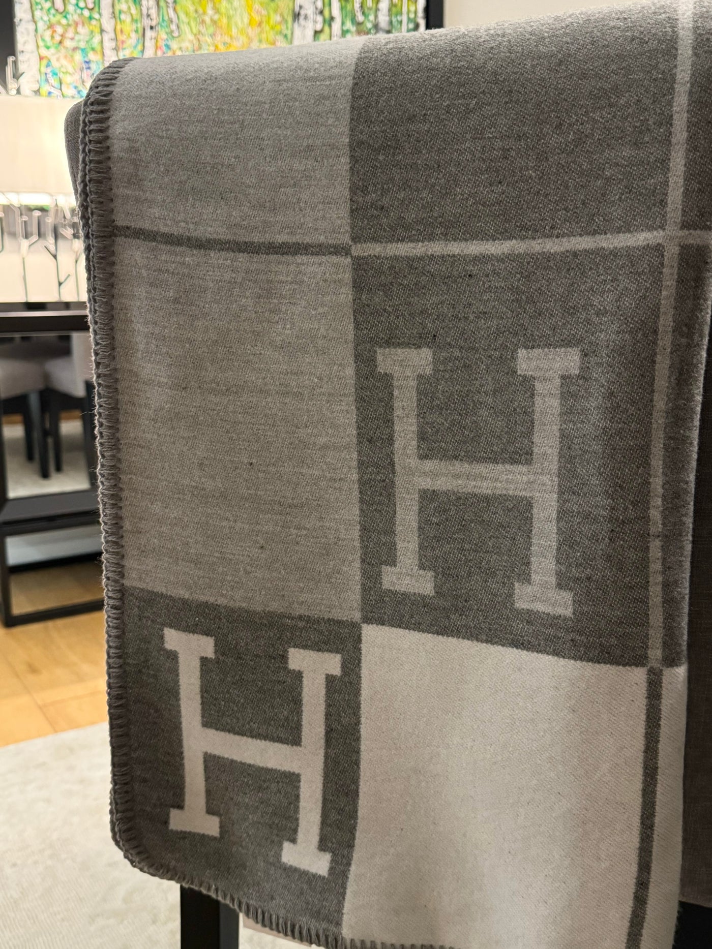 H Cashmere Throw