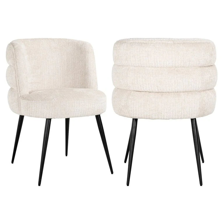 Richmond Interiors Stella Chair – Beige Chenille