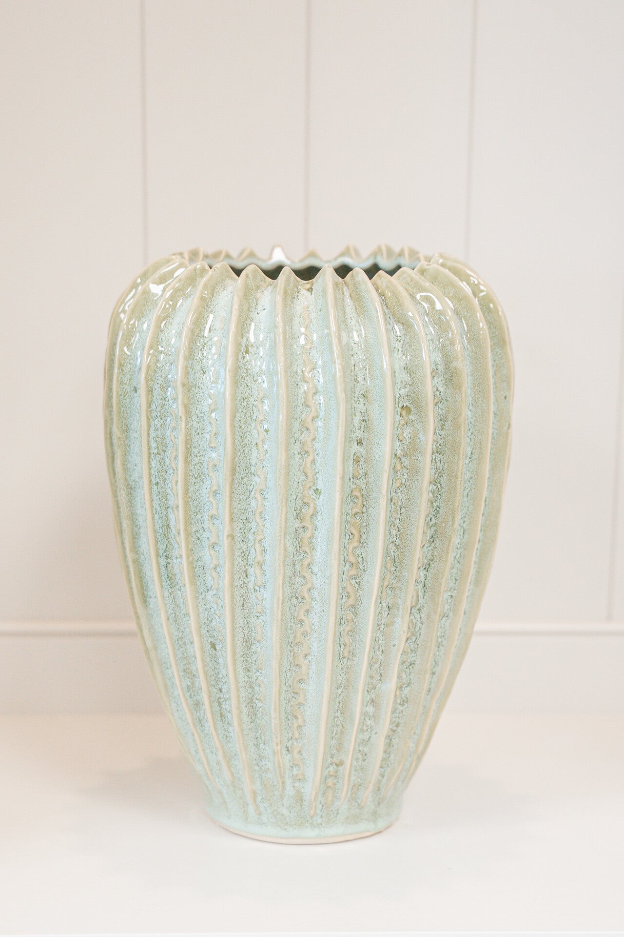 Hand Made Green Ceramic Vase