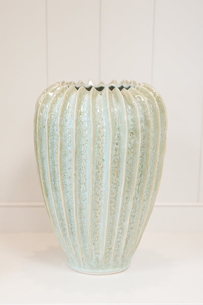 Hand Made Green Ceramic Vase