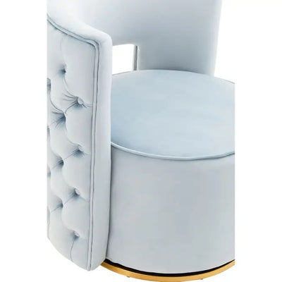 Norfolk Luxury Blue Swivel Chair