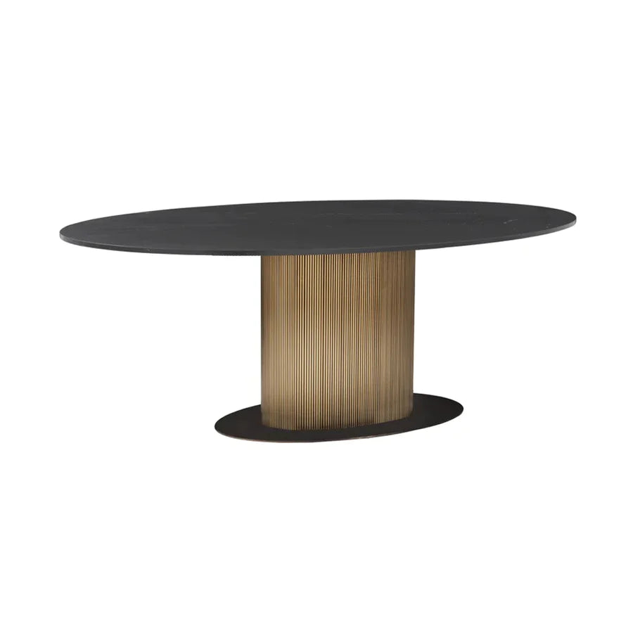 Richmond Interiors Ironville Oval Dining Table – 235cm