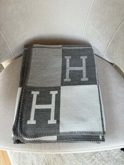 H Cashmere Throw