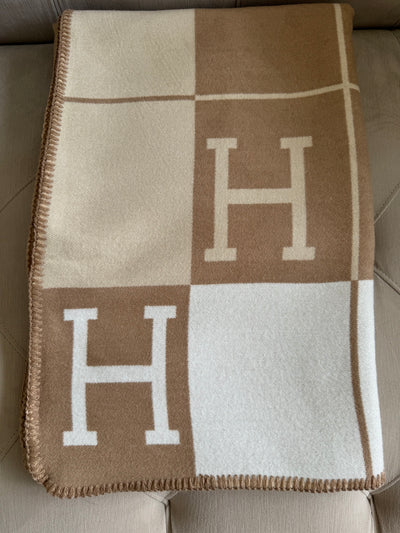 H Cashmere Throw