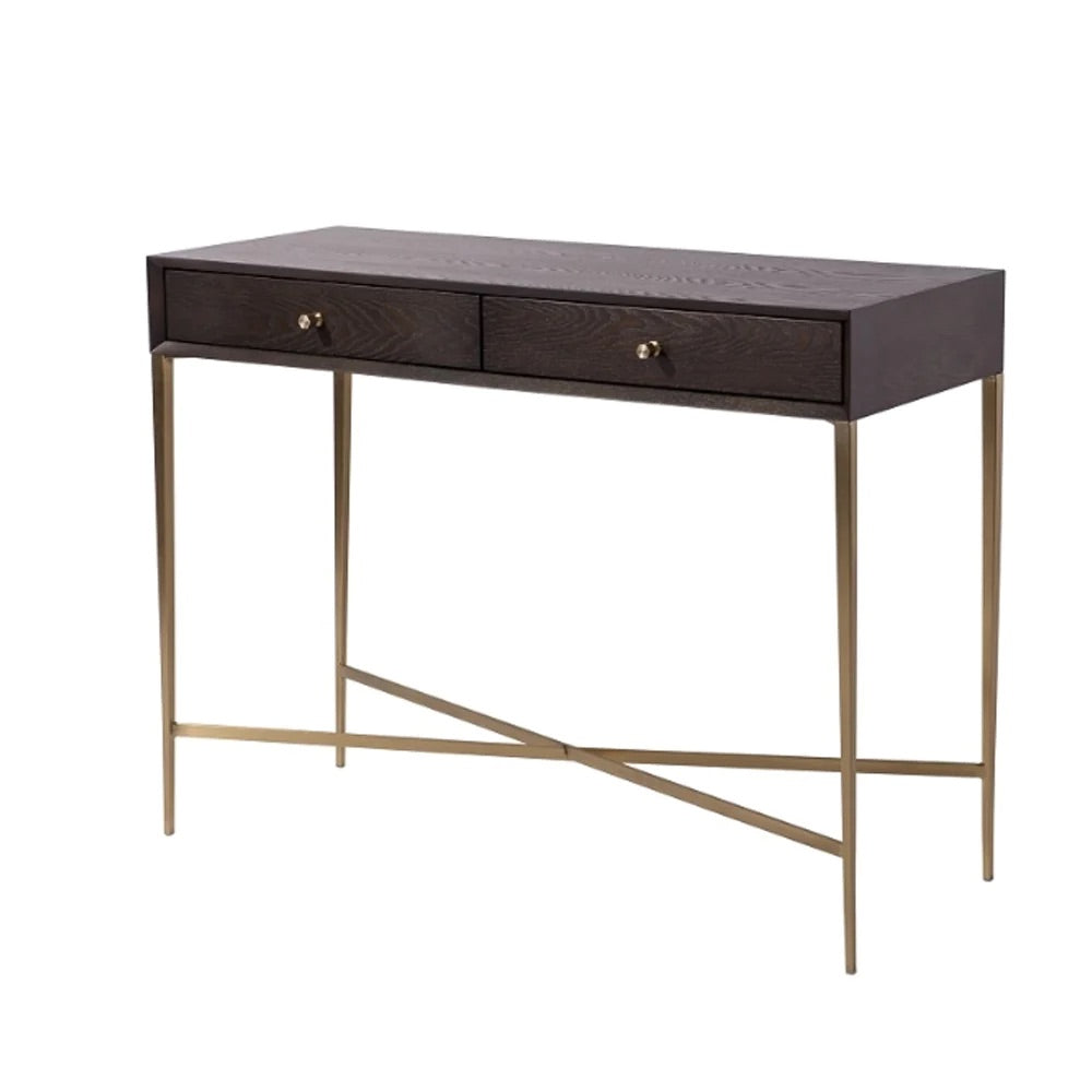 Finley Chocolate Finish Console Table by RV Astley