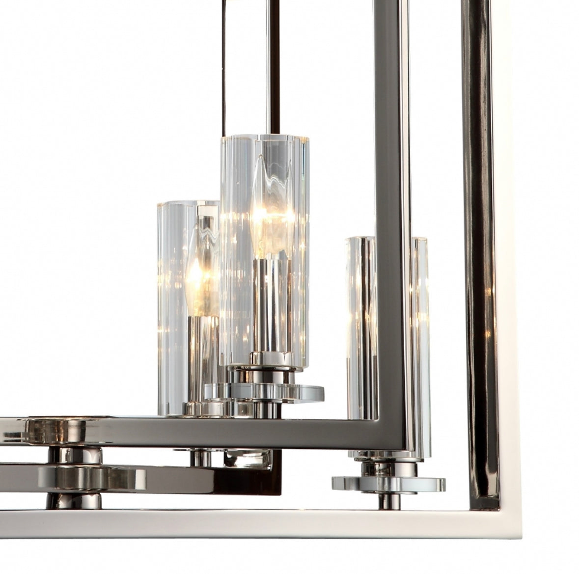 Saturn 6 Arm Angled Chandelier by RV Astley
