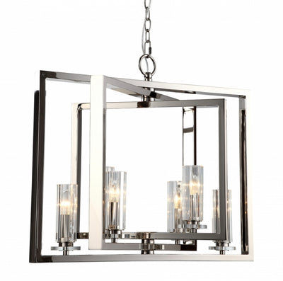 Saturn 6 Arm Angled Chandelier by RV Astley