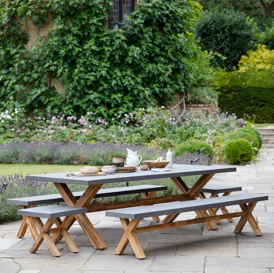 Garden Trading Burford Table and Bench Set