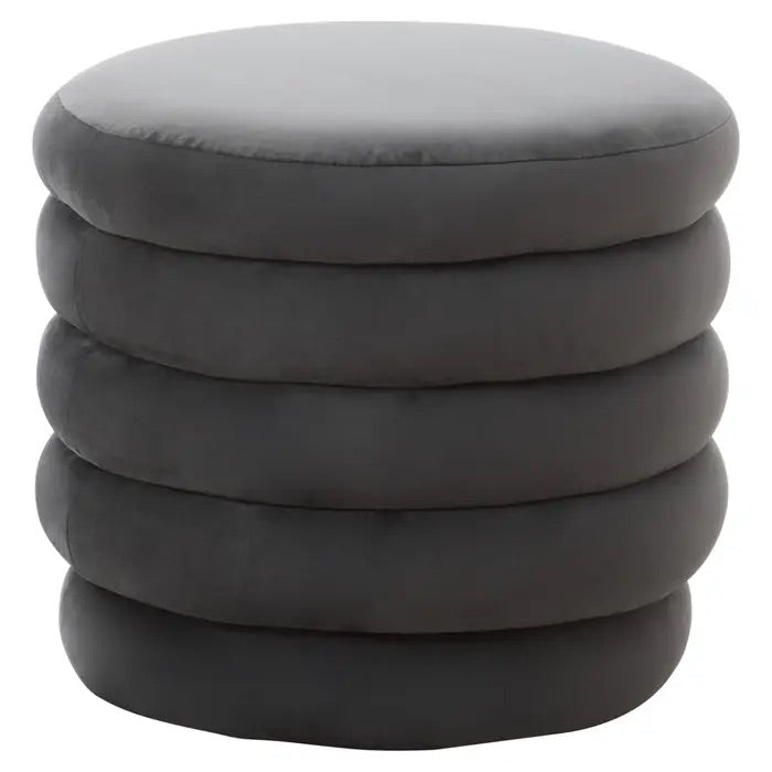 Norfolk Luxury Helen Graphite Velvet Footstool