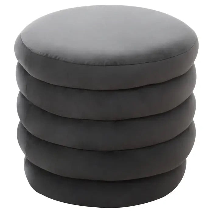 Norfolk Luxury Helen Graphite Velvet Footstool