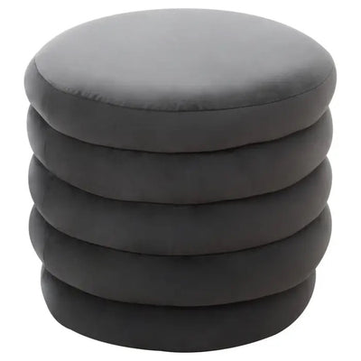 Norfolk Luxury Helen Graphite Velvet Footstool