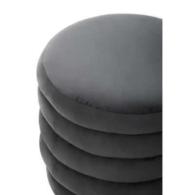 Norfolk Luxury Helen Graphite Velvet Footstool