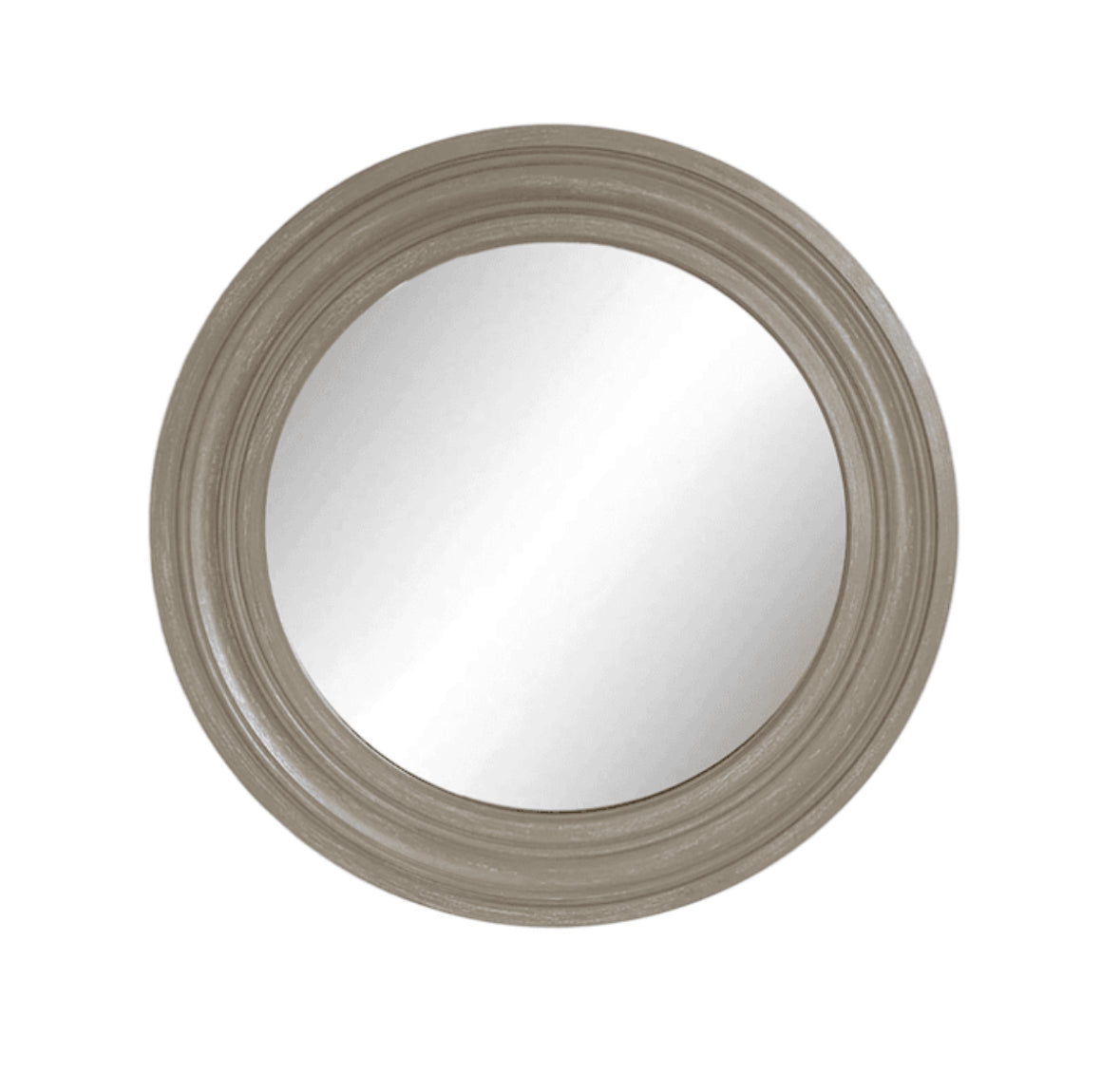 Barnabus Round Mirror Grey