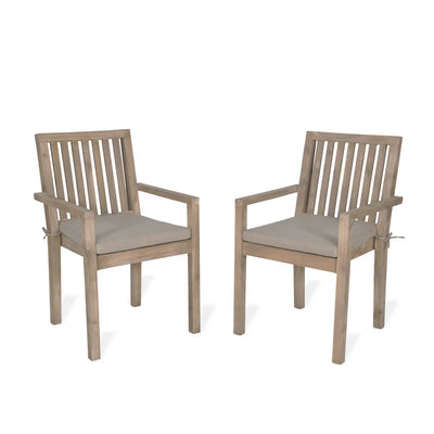 Garden Trading Dining Chairs with Arms Set of 2