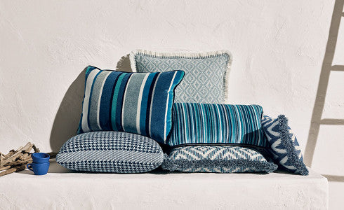 Estero Outdoor Cushion Moroccan Blue