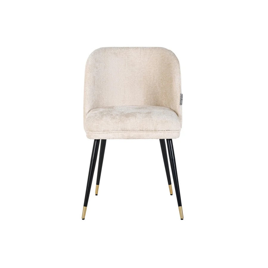 Alicia Chair in White Chenille