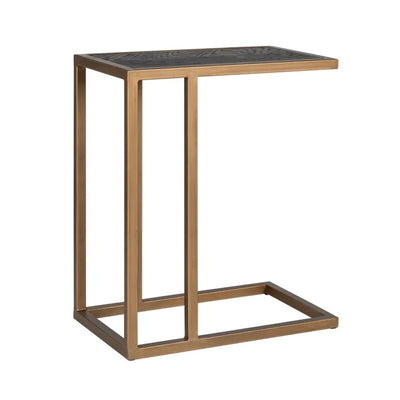 Richmond Interiors Blackbone Sofa Table - Brass Finish