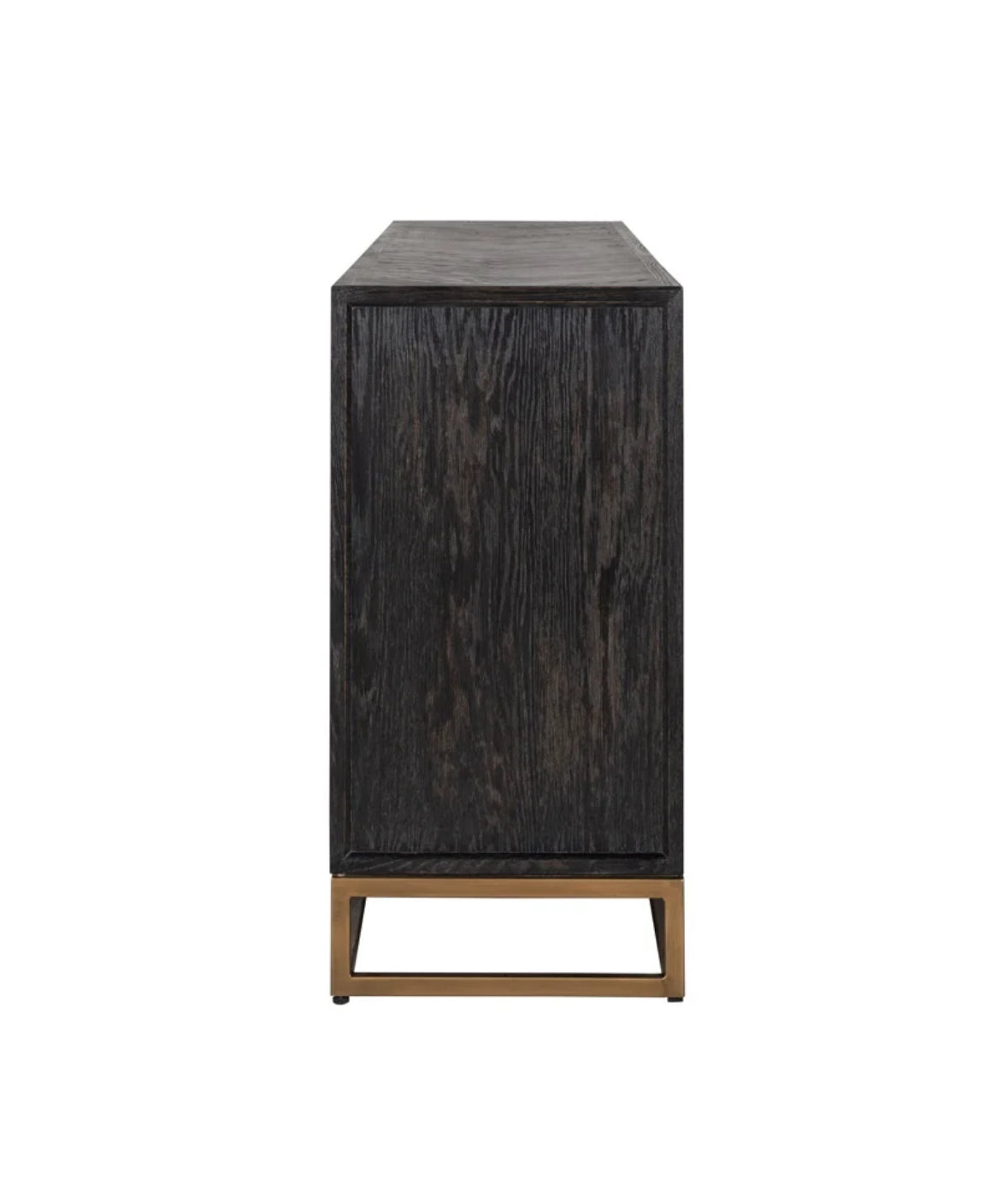 Richmond Interiors Blackbone Oak and Brass Sideboard