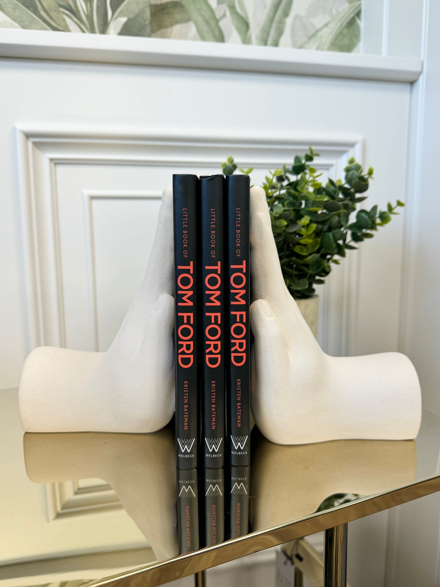 Porcelain Hand Bookends