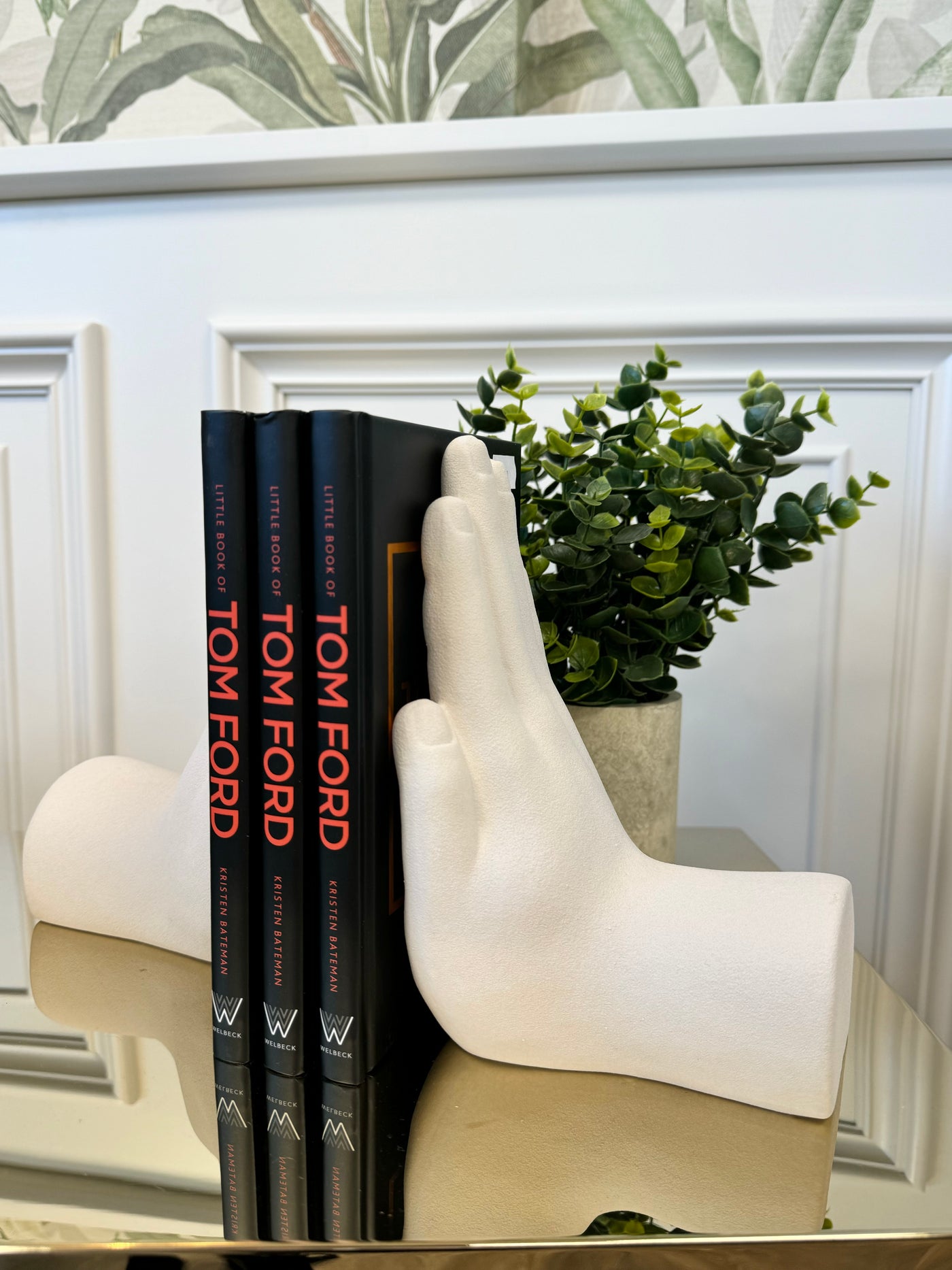 Porcelain Hand Bookends