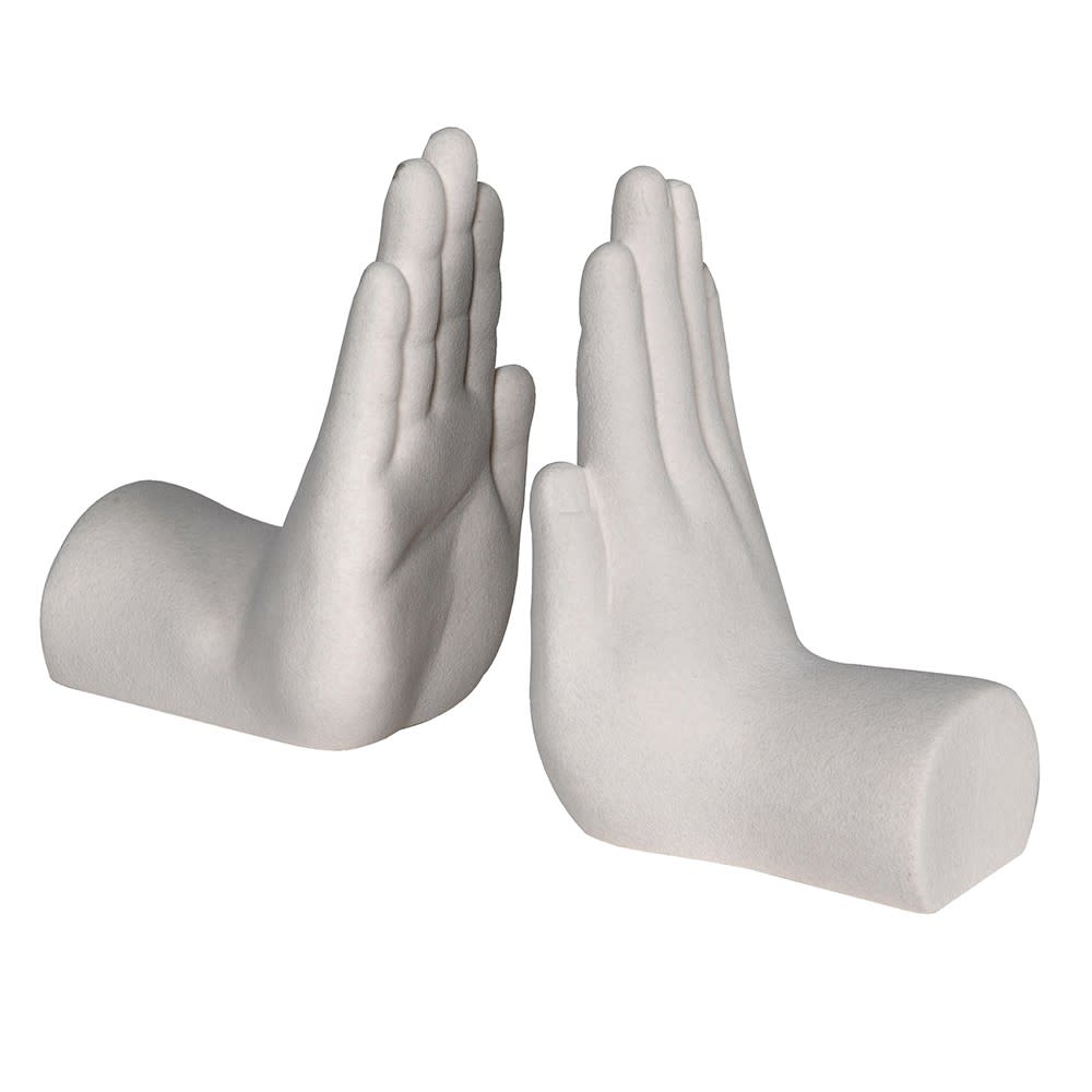 Porcelain Hand Bookends