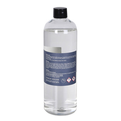 Clear bottle with a black cap on a white background