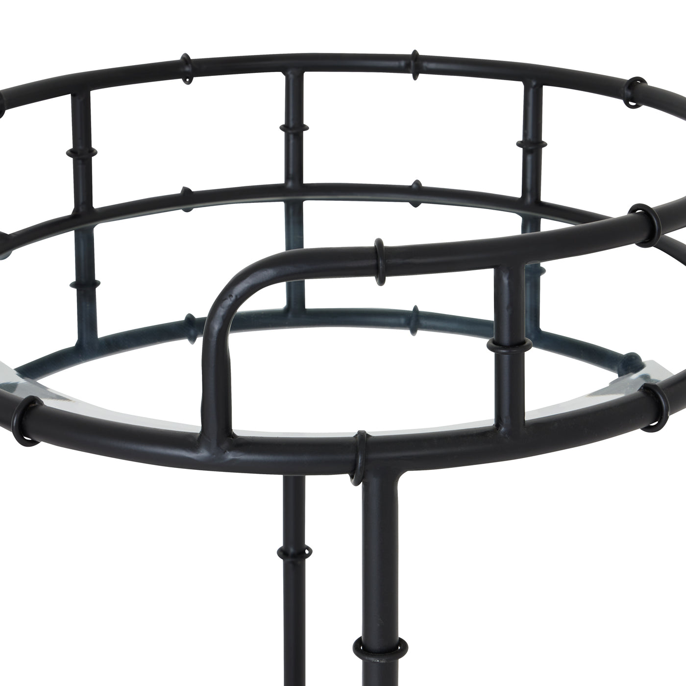 Black Round Drinks Trolley