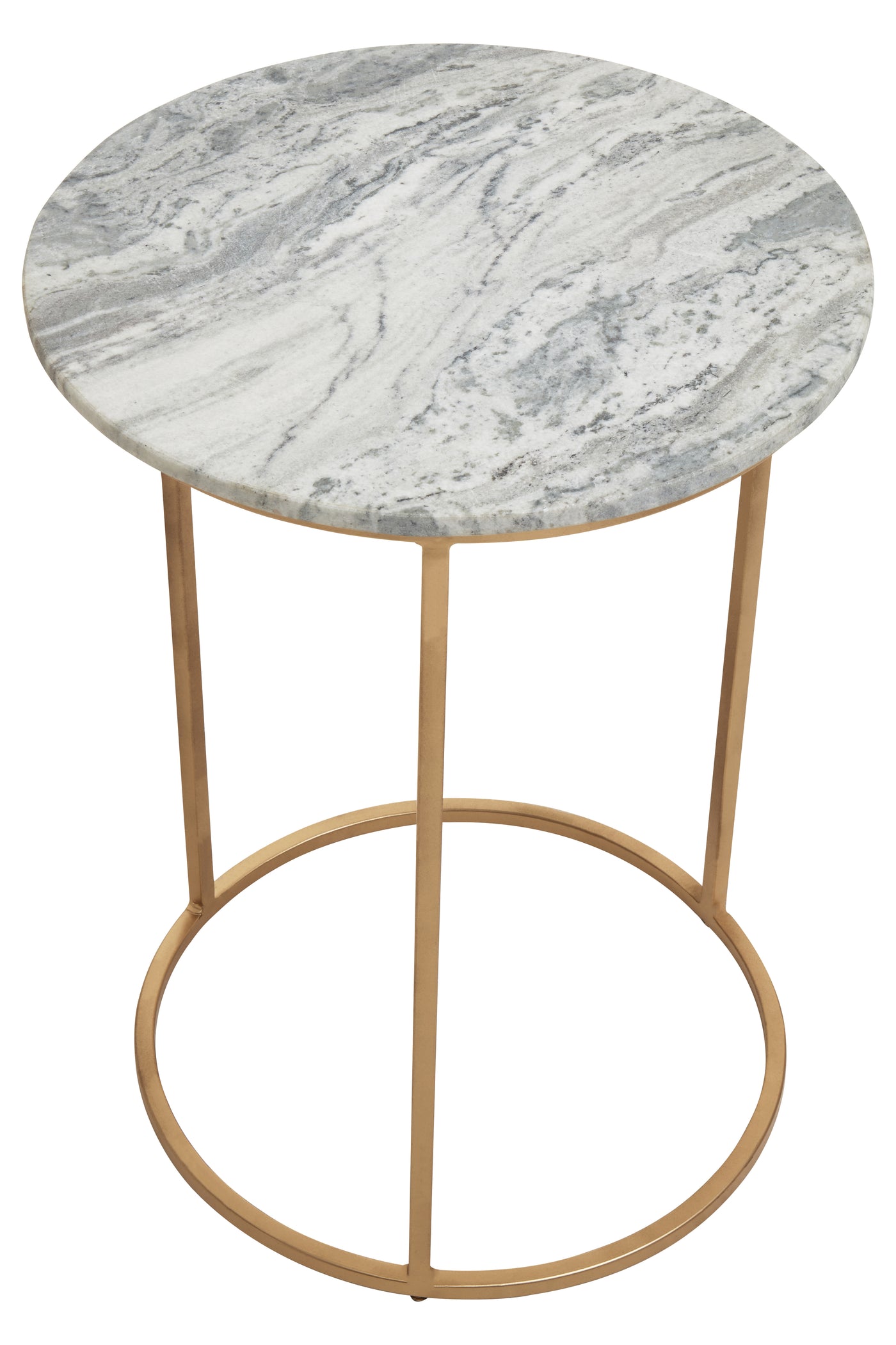 Norfolk Luxury Mandoli Natural Marble Round Side Table