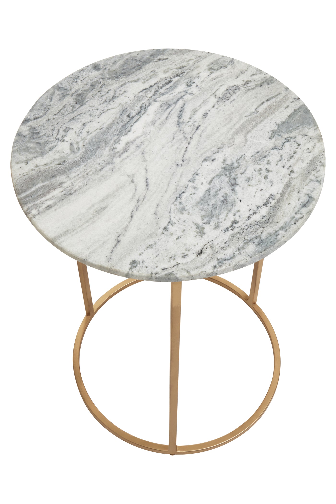 Norfolk Luxury Mandoli Natural Marble Round Side Table