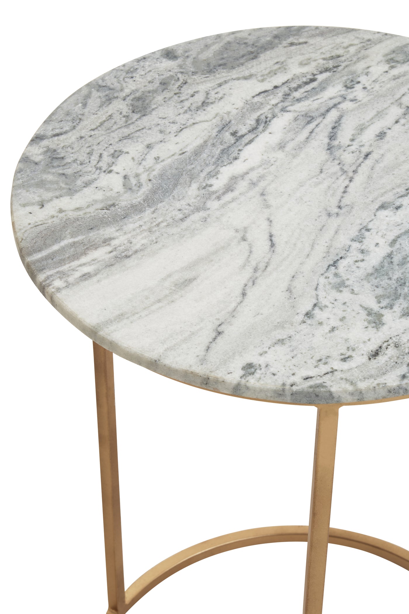 Norfolk Luxury Mandoli Natural Marble Round Side Table