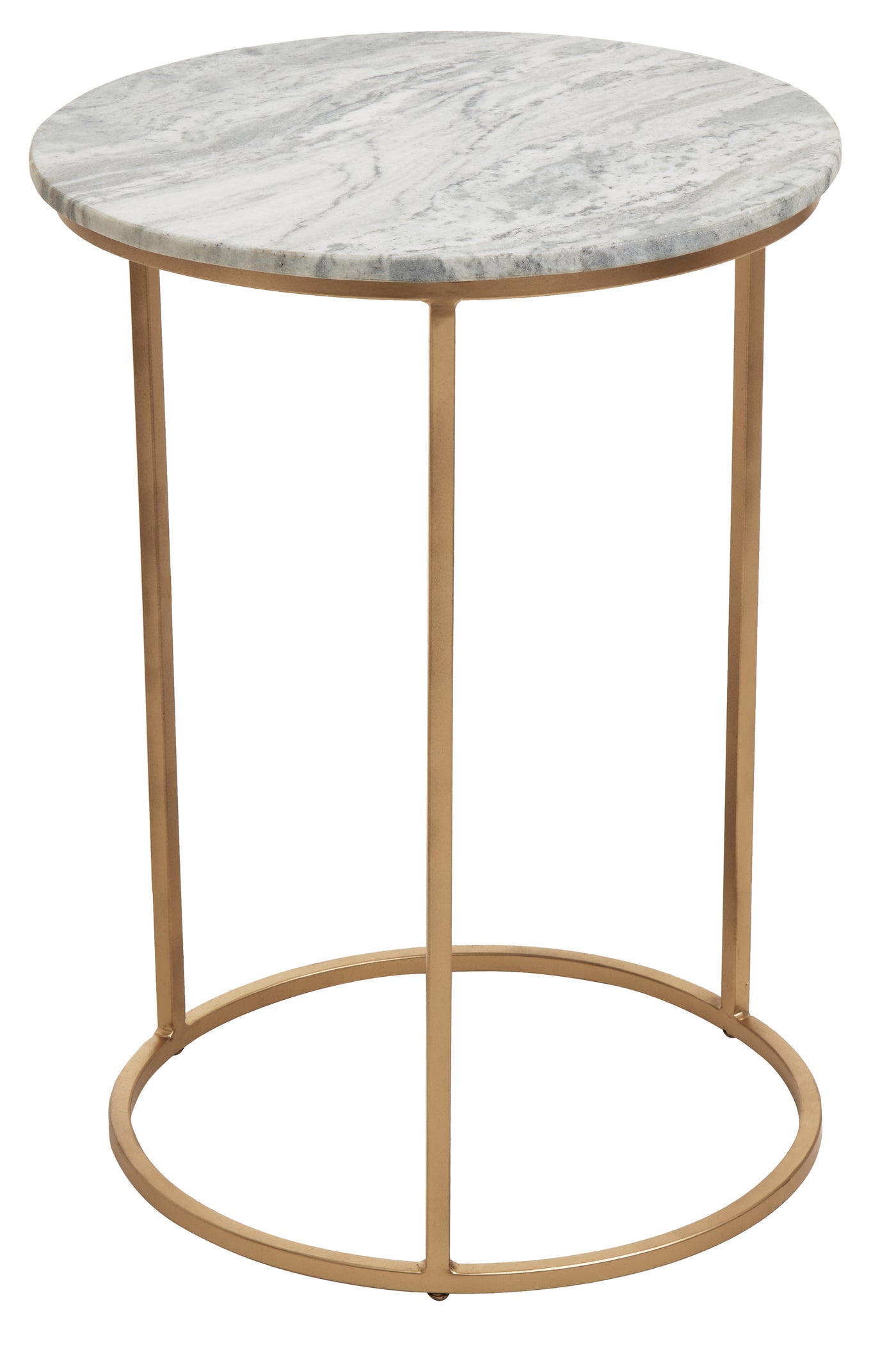 Norfolk Luxury Mandoli Natural Marble Round Side Table