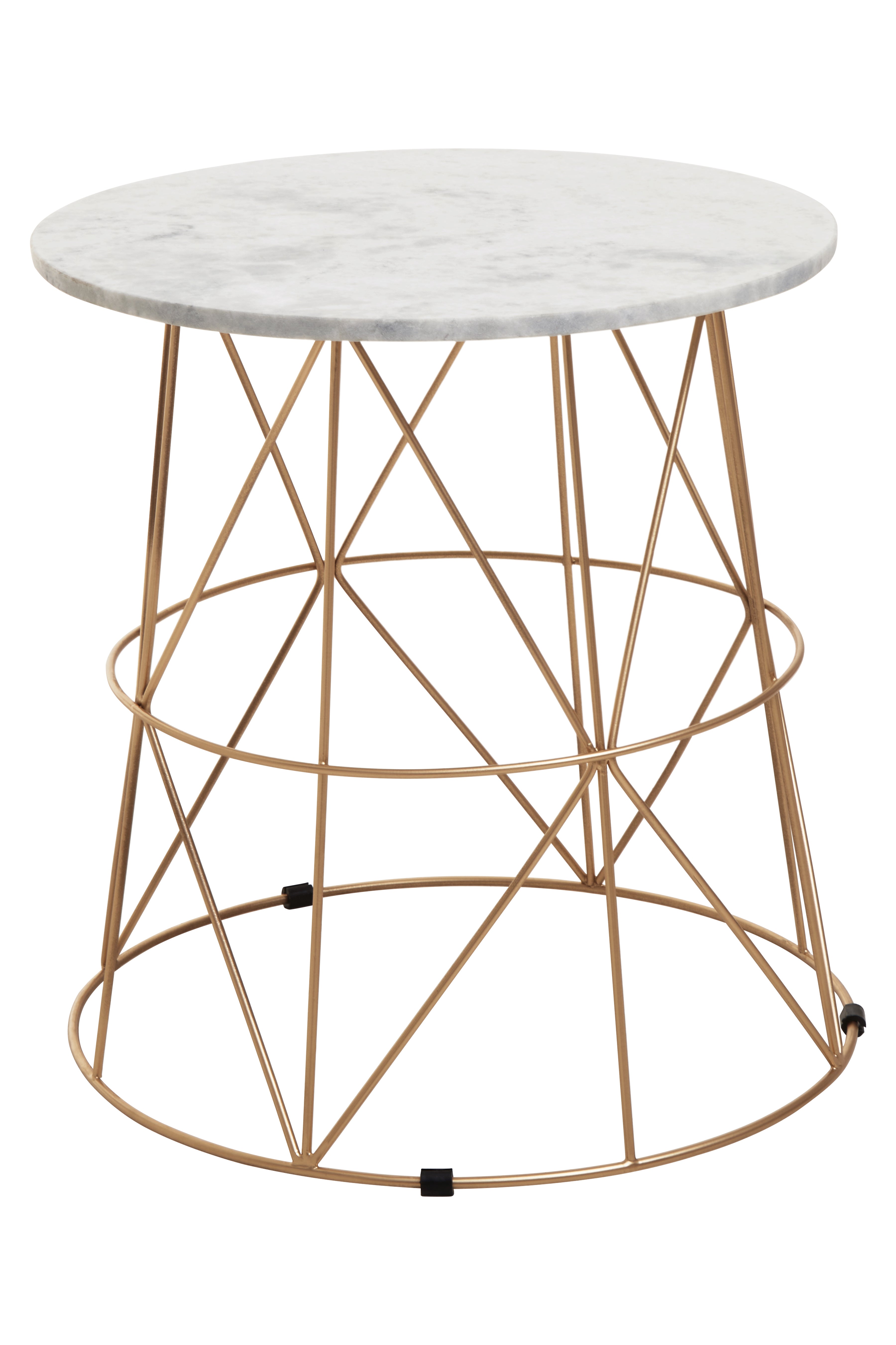 Norfolk Luxury Mandoli White Marble Round Side Table – Norfolk Luxury ...